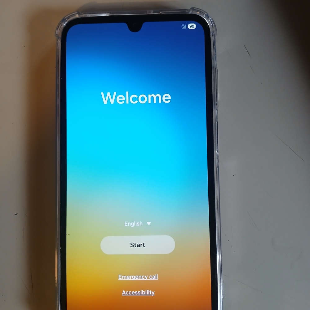Smartphone with Clear Case - Black